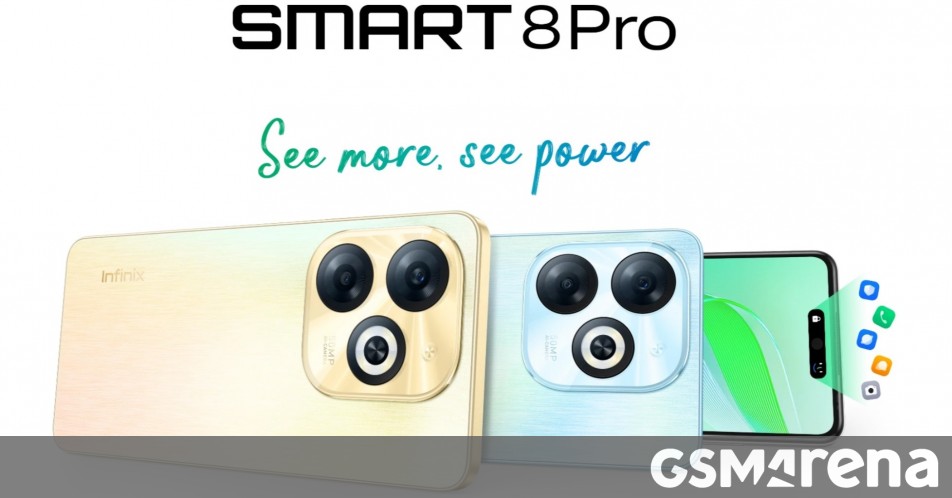Infinix Smart 8 Pro Unveiled with a 50MP Camera and 5,000mAh Battery